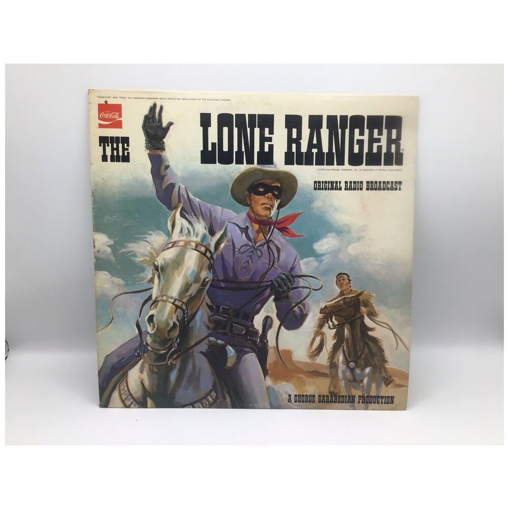 The Lone Ranger Original Radio Broadcast 1972 Mark 56 Vinyl LP Coca Cola